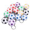 14pcs Pull On Closure Soccer Keychains PP Football Keyrings Soccer Key Chain  Bag Decoration