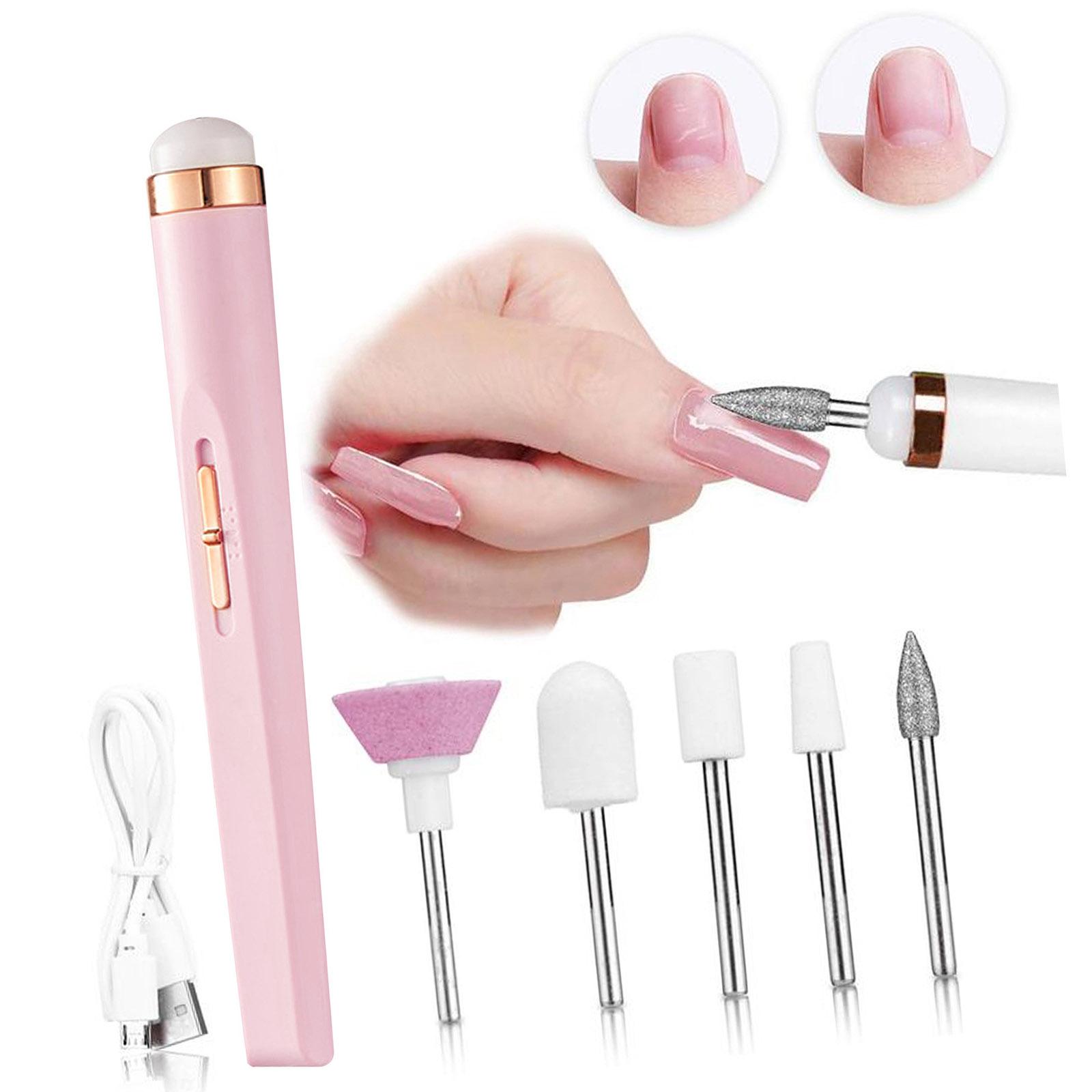

Электрическая машинка для маникюра и педикюра с алмазными фрезами, регулировка скорости, эргономичная ручка для профессионального маникюра и педикюра розовый