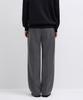 MUSINSA STANDARD Real Wide Hidden Banding Slacks [Melange Gray]