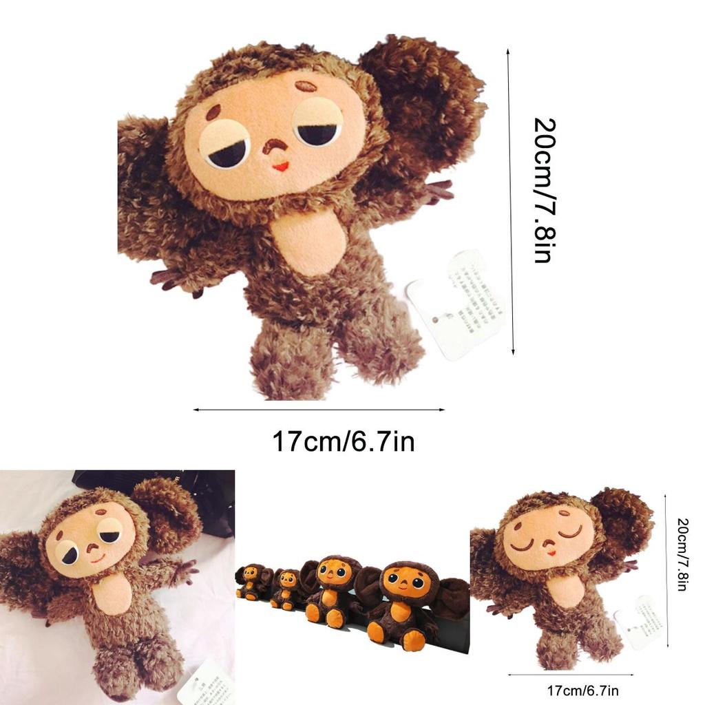 Niedliche Plüschtiere Tscheburaschka Affe Stofftier Puppen Kinder Weihnachten Geburtstagsgeschenk