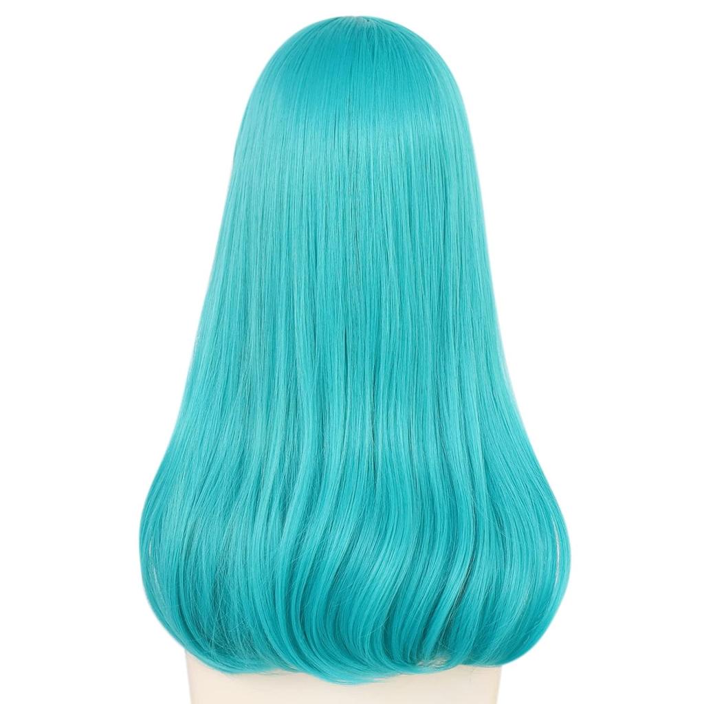 Bulma Long Straight Royal Blue Cosplay Wigs Halloween Cosplay Wigs Women High Temperature Fiber Synthetic Hair