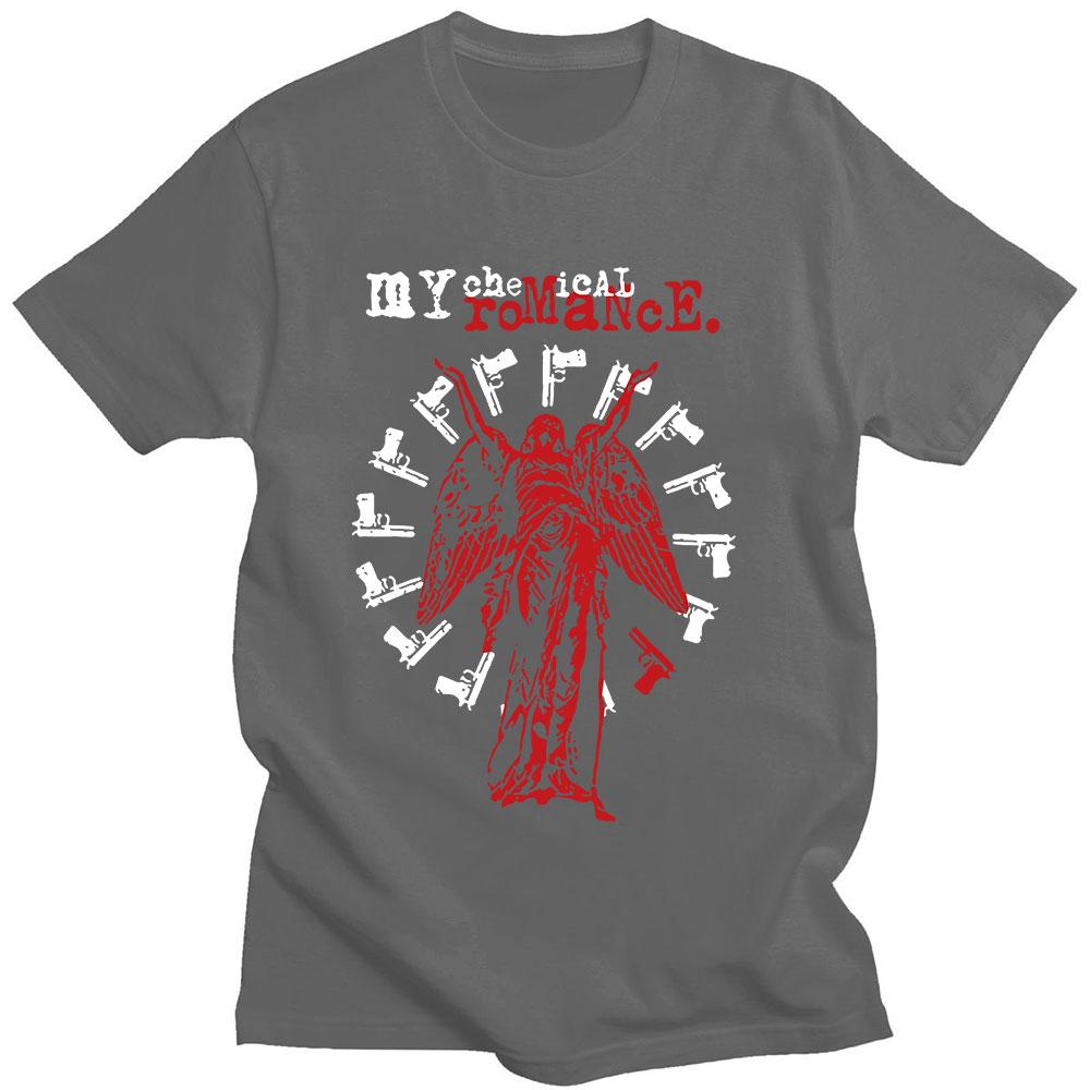 

Rock Band My Chemical Romance Graphic T-shirt Black Parade Men Retro Punk Hip-hop Summer Print 100% Pure Cotton T-shirt 4XL