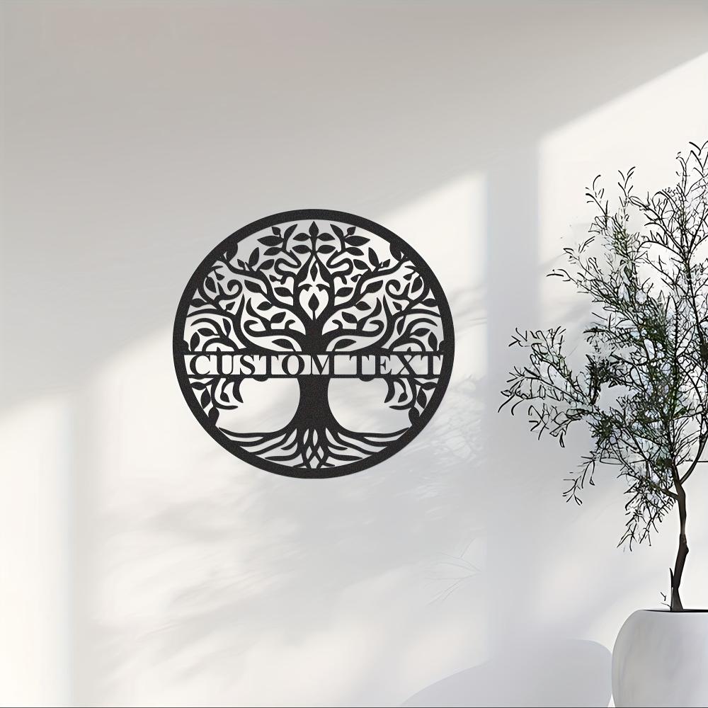 Exclusive Customizable Tree of Life Metal Wall Art for Indoor Outdoor Spaces Thanksgiving Valentine Gift Decor