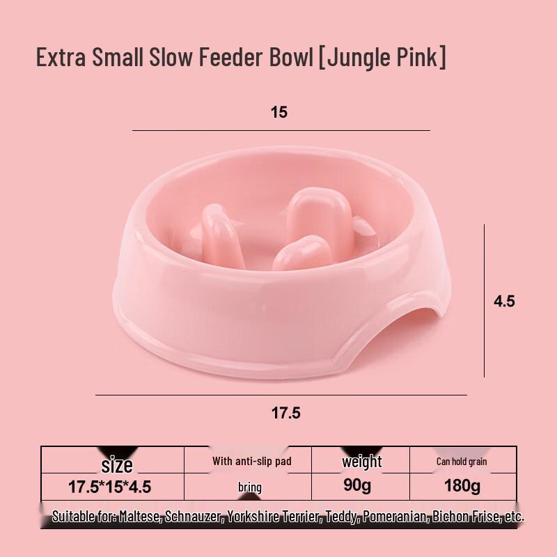 Colorful Pet Slow Feeder Anti-Choke Bowl