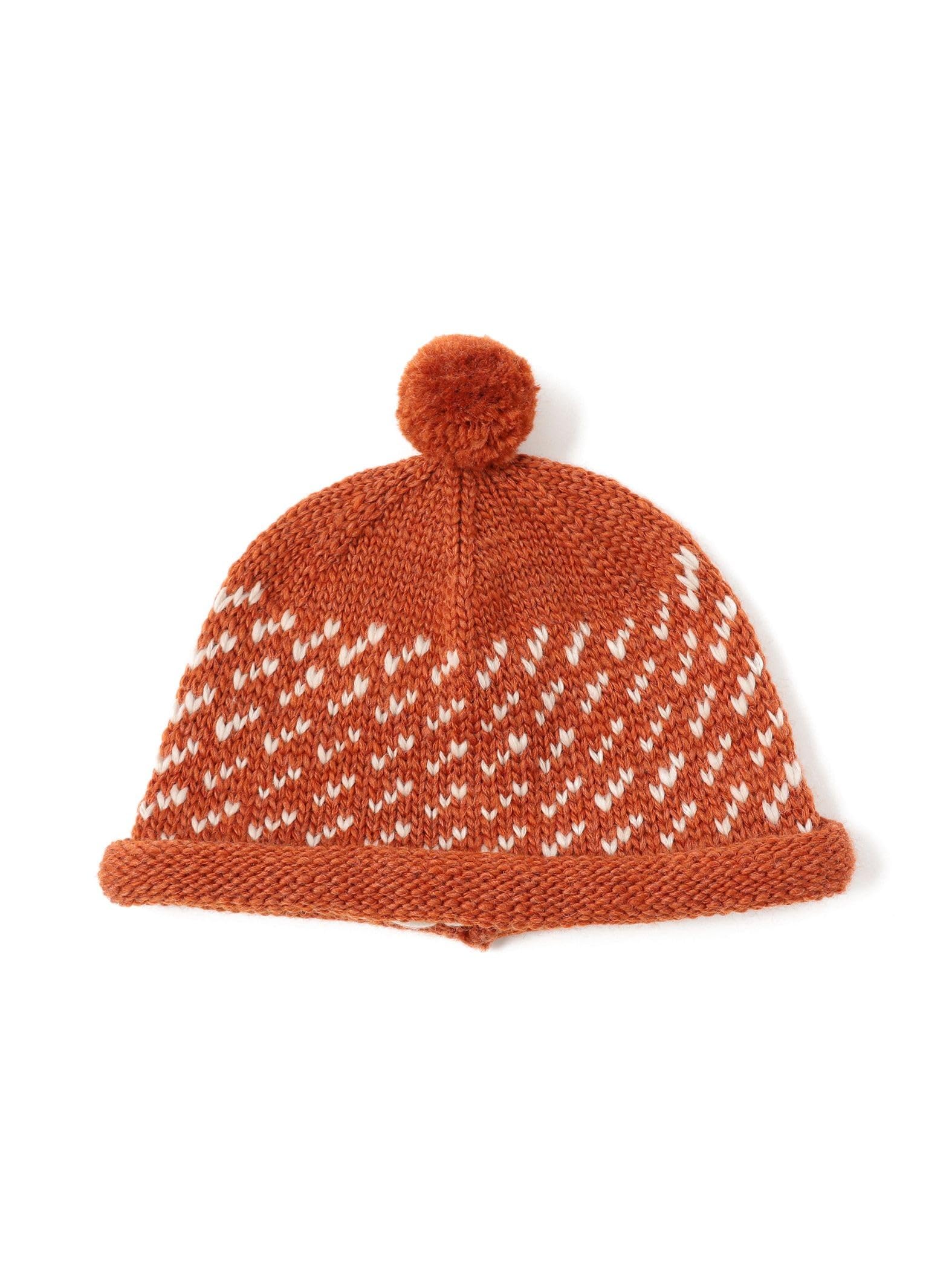 

Beams Boy Hat [Special Order] Cableami Wool Jacquard Watch Cap Women s Orange Free