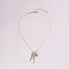 Stylish Jellyfish Pendant Titanium Necklace – Light Luxury Ocean-Inspired Clavicle Chain