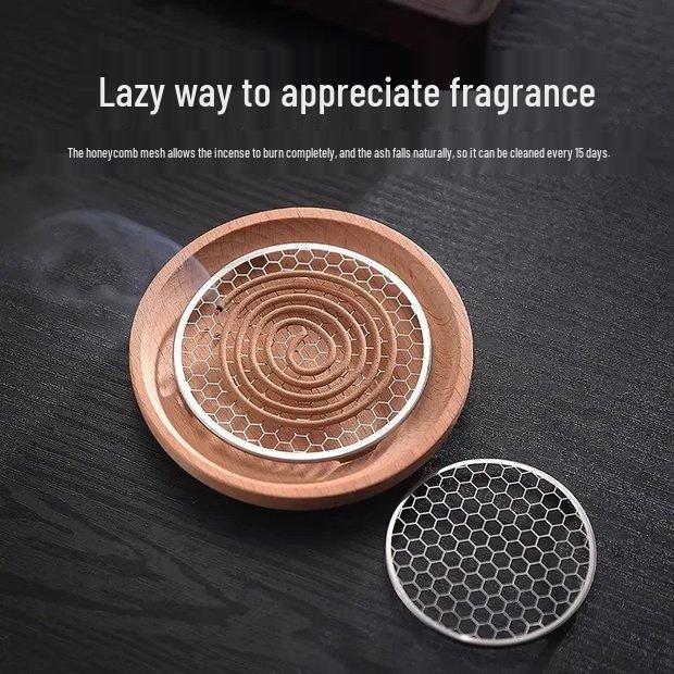 Newcomer Exclusive: Fireproof Coil & Stick Incense Holder with Cotton Pad