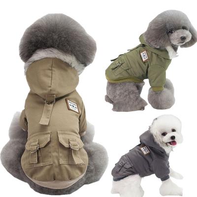 Winter Dog Hoodies Warm Puppy Jacket Clothes for Small Medium Dogs Yorkie Hoodie Pet Clothes