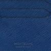 Montblanc Brand Printed Solid Color Six Card Slot Leather Wallet Men Wallets Indigo-Blue 130812