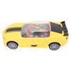 Electric Universal Clock Racing Car Colorful Light Music Small Yellow Toy Car for Boys