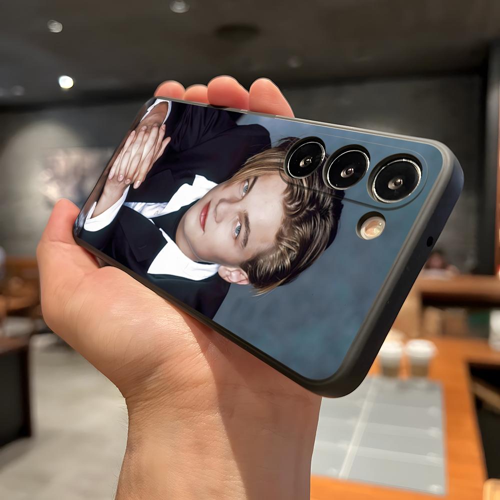

H-handsome L-Leonardo Phone Case For Samsung A56 A36 A26 A16 A15 A25 A35 A55 A14 A34 A24 A54 Black Soft Shell Samsung A24 4G