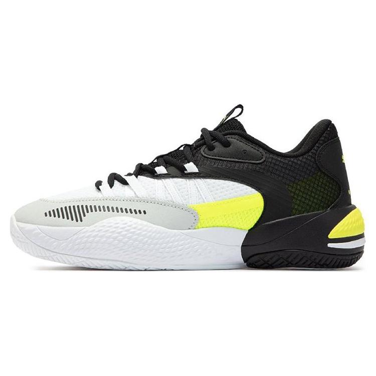 PUMA Court Rider 2.0  White Black Yellow Alert  Men s 376646-08 EU 46
