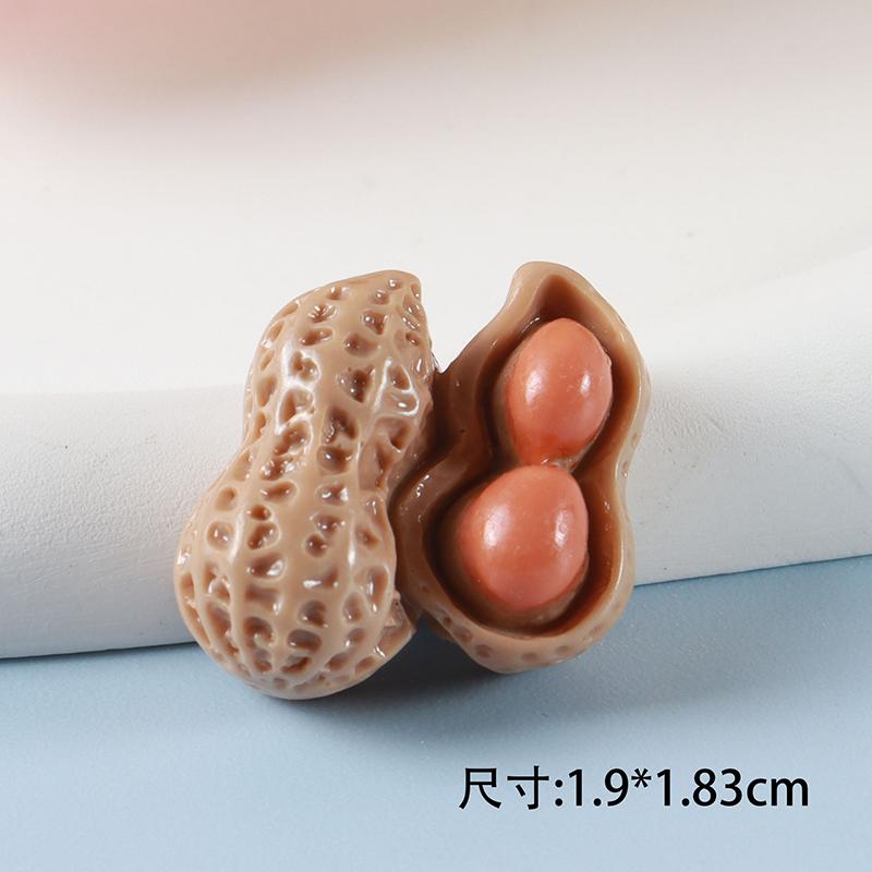 5pcs Simulated Fruit Resin Ornaments Mini Food Vegetables Fingertip Mini Handicraft DIY Hair Clips Phone Case Resin Accessories