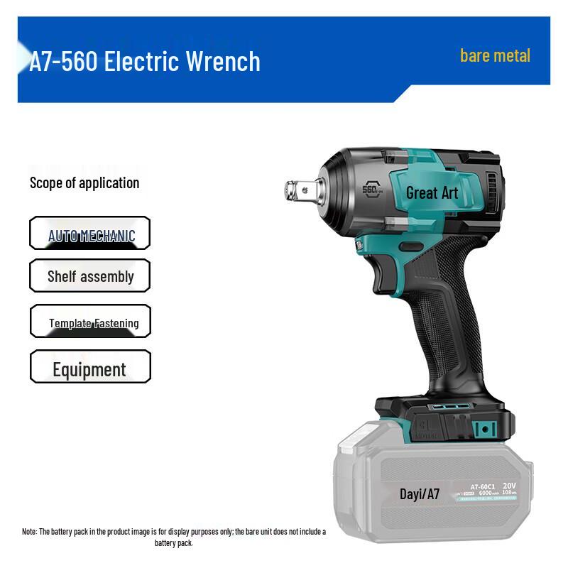 Dayi 20V Cordless Brushless Impact Wrench 560N·m CN plug (adapter included)
