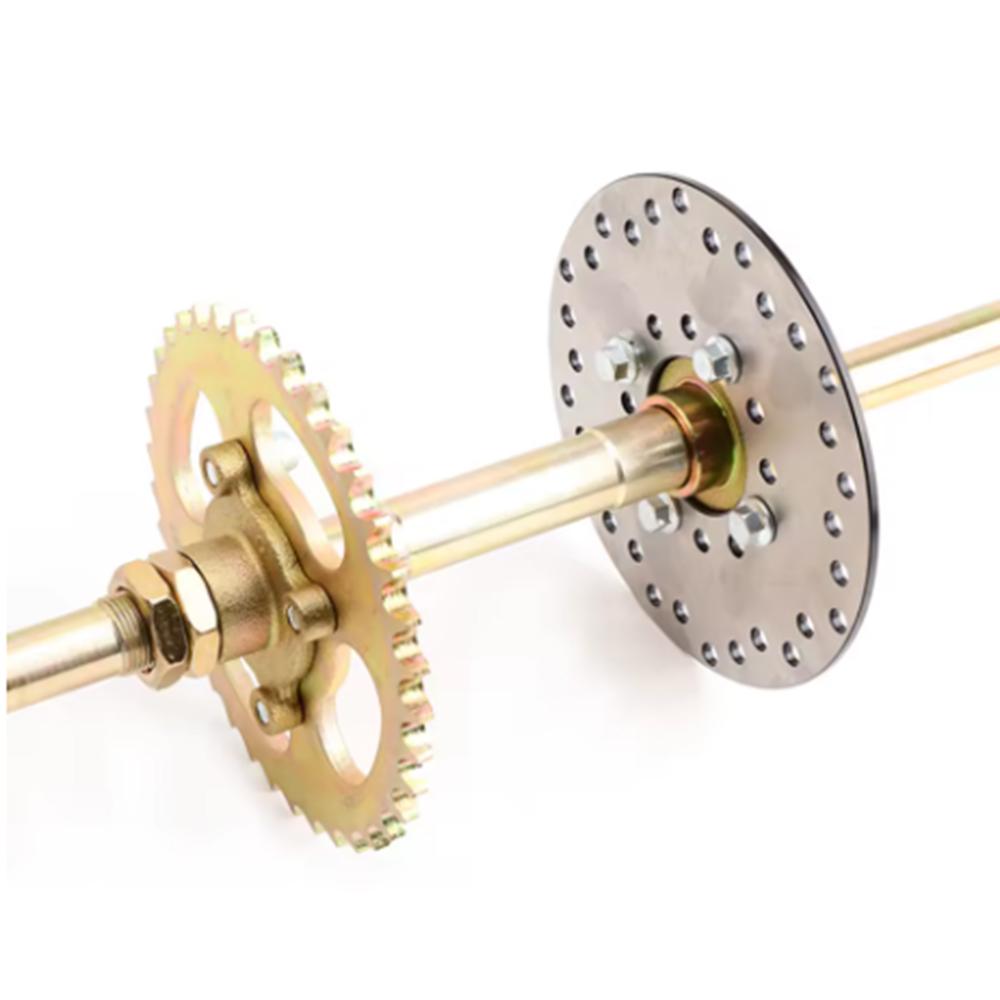 740mm - 428 - 37T Kit ax spate ATV go-kart STD 20mm ansamblu complet cu butuc de sarcină disc de frână pinion