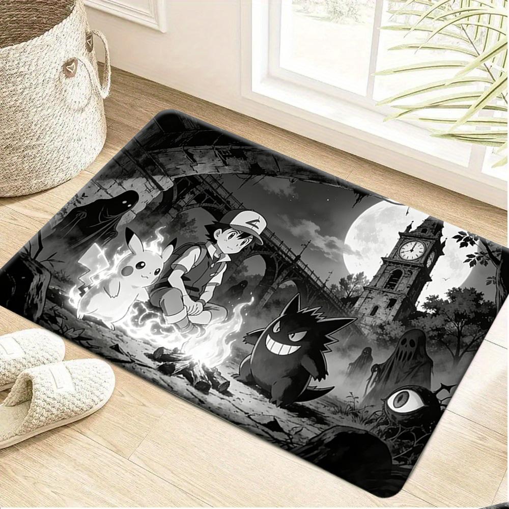 Pokemon Pikachu Summer Pool Print Non-slip Doormat Soft Floor Mat for Home Decor