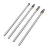 4 Stück 6mm Wolframstahl Karbid Fräser Set Passend für Rotationswerkzeug Hohe Effizienz Geeignet für Autoreparatur und mehr