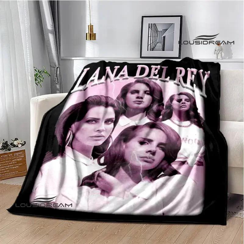 Coperta Stampa Retrò Lana Del Rey Coperta Calda alla Moda Coperta con Bordo a T Coperta per Casa e Viaggio Biancheria da Letto Regalo di Compleanno