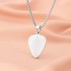 Geometric Stainless Steel Guitar Paddle Pendant Charm Women's Necklace Fashion Christmas Valentine's Day Gift Protector Jewelry