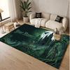 Skull Gothic Theme Soft Crystal Velvet Rug Custom Name & Text Print Non Slip Floor Rug for Bedroom Living Room