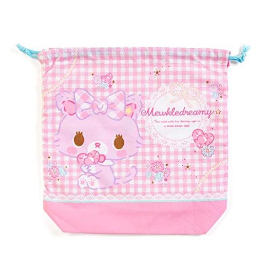 

Sanrio Mewkledreamy gusseted drawstring bag (check)
