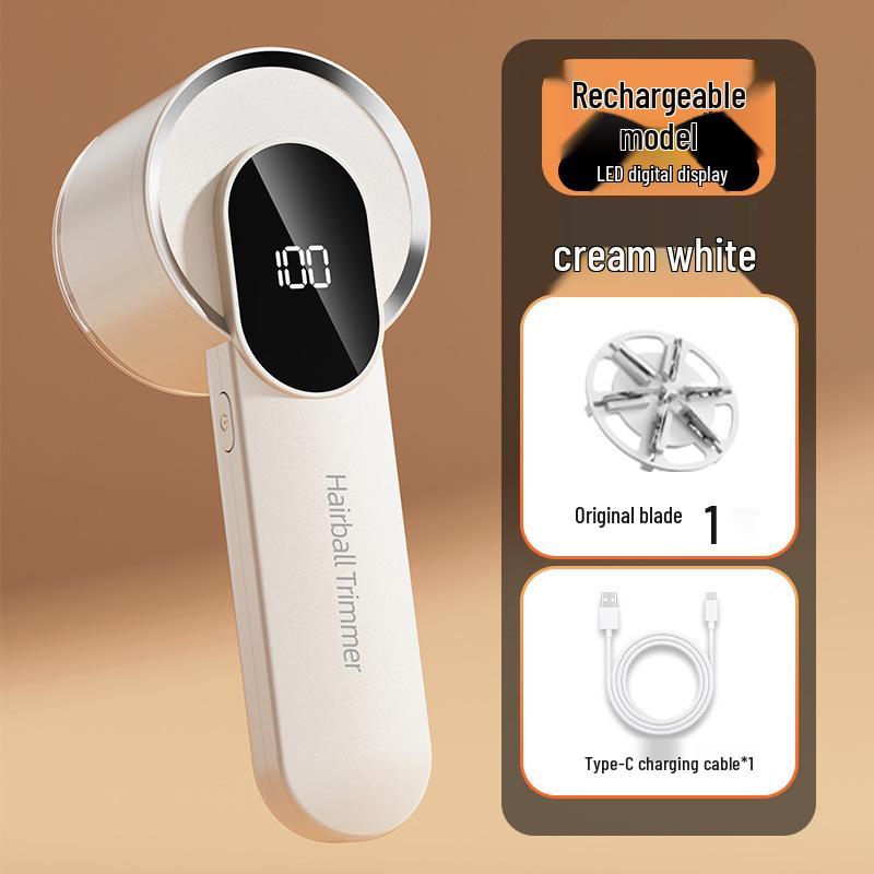 Rechargeable Digital Fabric Shaver with Display