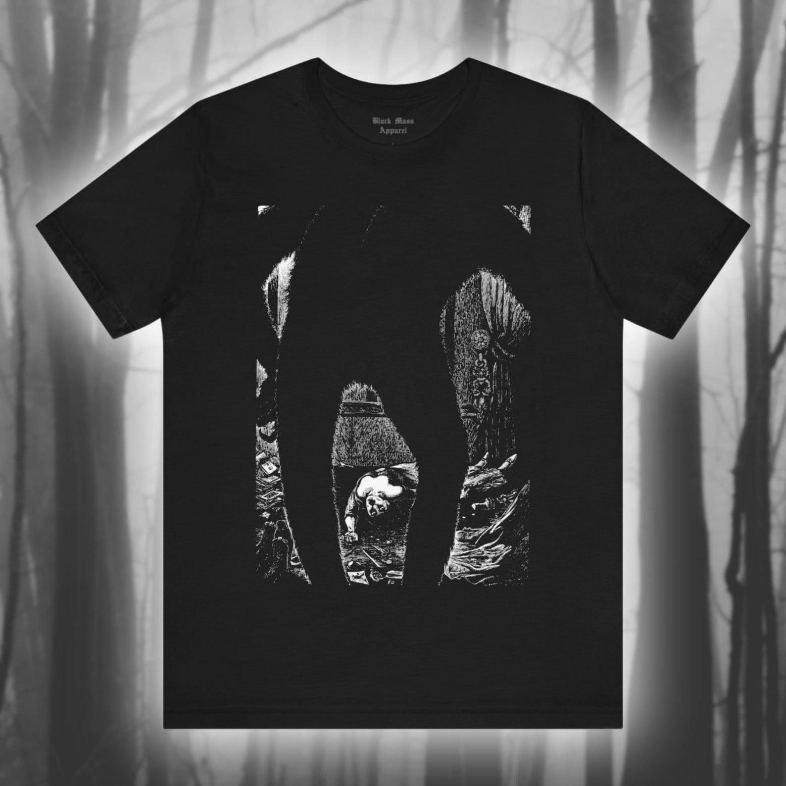 The Murders in the Rue Morgue, Albert Martini Art, Edgar Allan Poe Shirt, Horror T-Shirt, Gothic Literature Unisex Jersey Short Sleeve Tee M