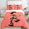 3pcs Pink Woody Toy Story Printed Quilt Set Soft and Comfortable Quilt Cover for Bedroom, Guest Room Bedding Set D056