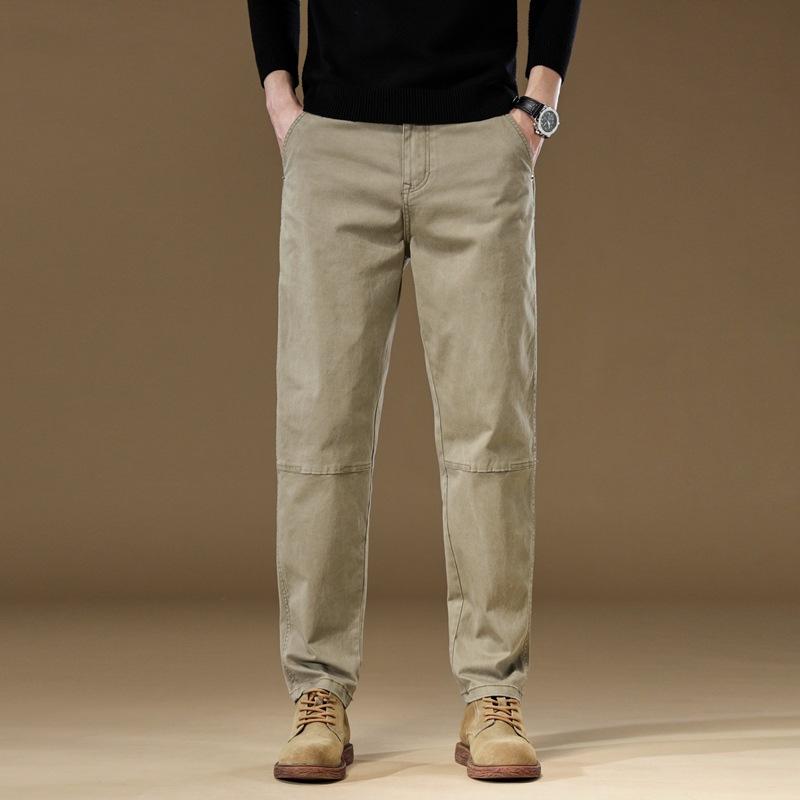 Pantaloni Casual Larghi Dritti da Uomo per Primavera e Autunno