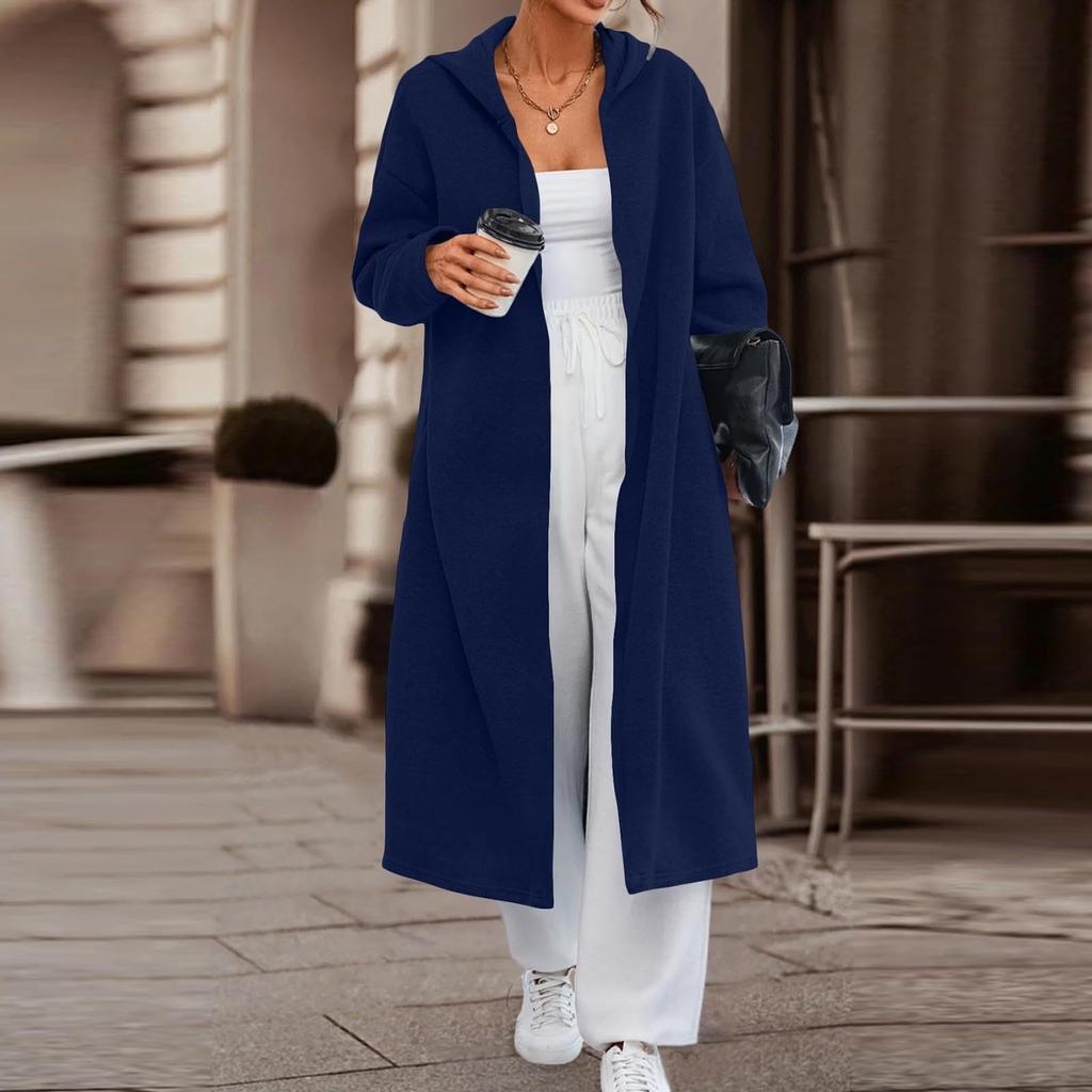 Women's Long Loose Fit Cardigan Coat Fashion Casual for Commute