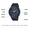 CASIO Men Liquid Crystal/Analog Dual Display Series Black Watch GA-2100-1APR GA-2100-1APR