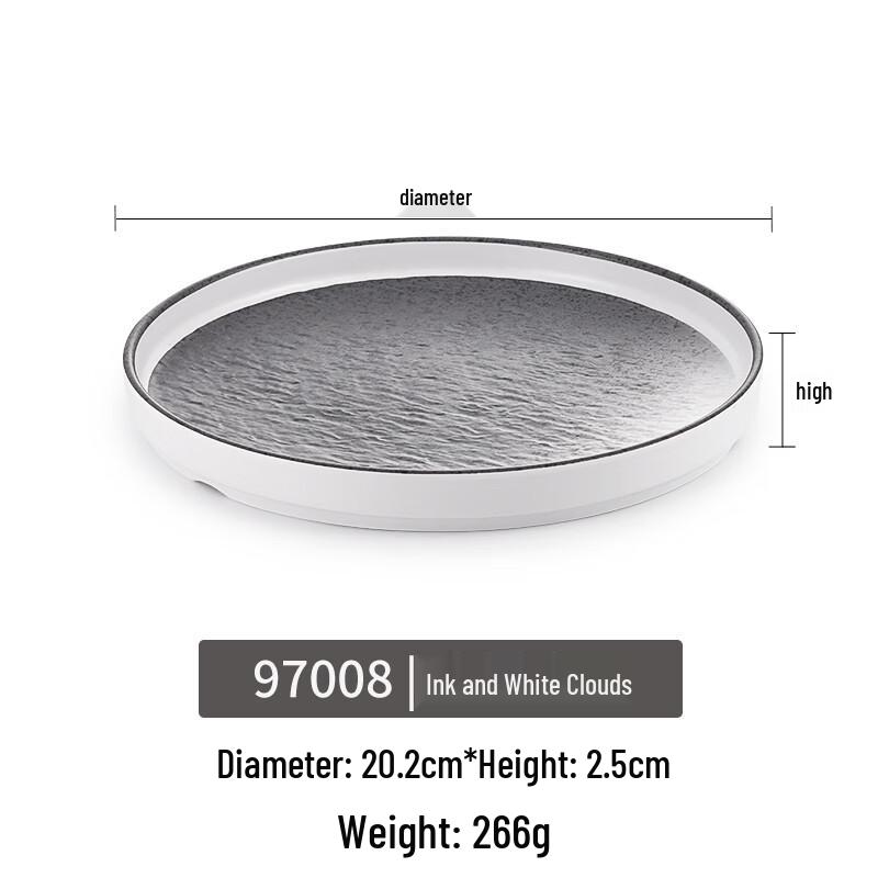 Japanese Style Round Melamine Dinner Plate