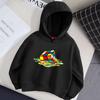 Children's Autumn Hoodie Rubik's Cube Pattern Hoodie, Magic Cube Printed Fashion Versatile Style Girls' Top