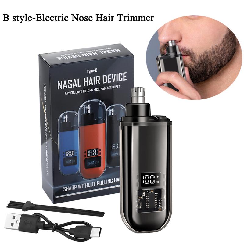 Electric Nose Hair Trimmer Portable Ear and Nose Hair Trimmer Clipper Rechargeable Mini Nose Ears Hair Shaving Professional Pain