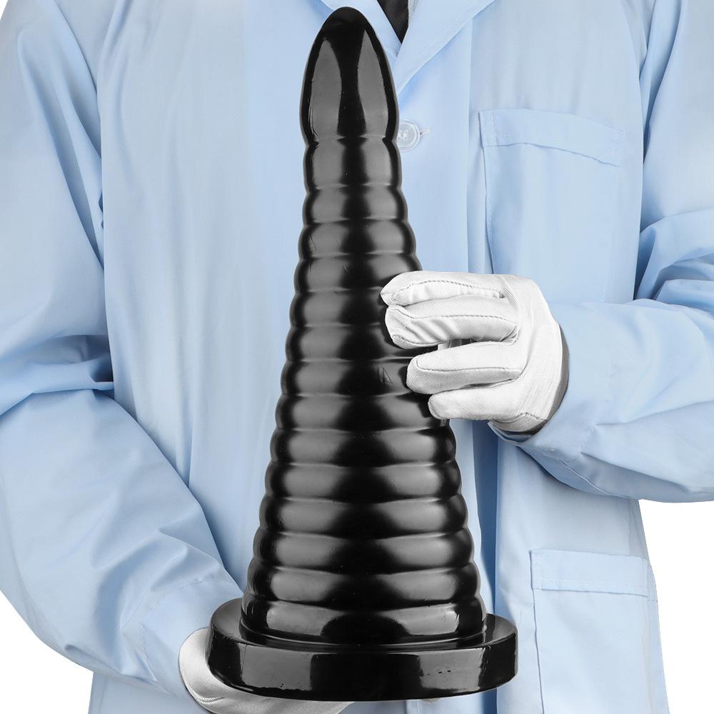 Black PVC Butt Plugs Oversized Dildo Masturbator Fisting Sex Toys Big Dick  Strap On Penis BDSM