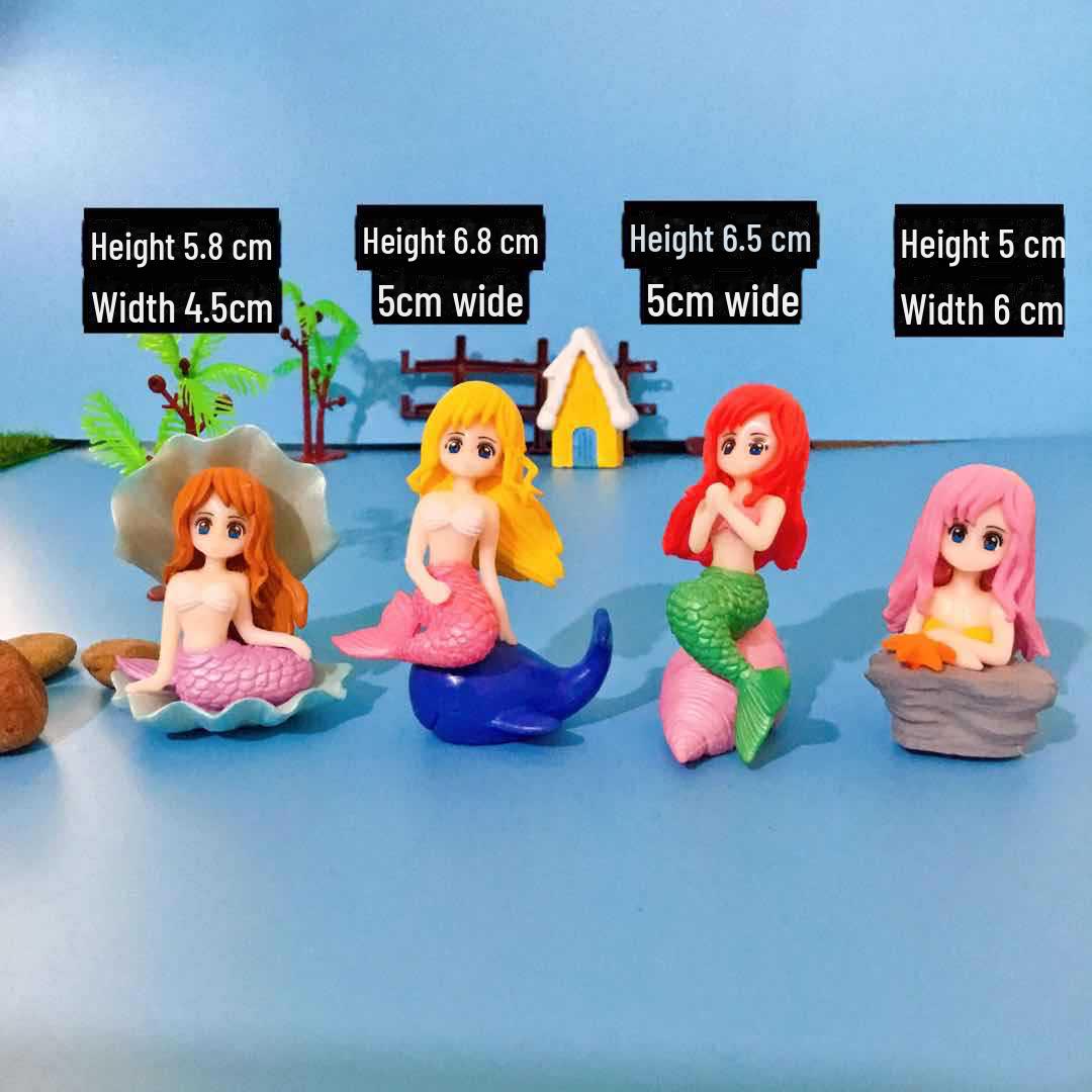

Набор для самостоятельного украшения аквариума в виде микропейзажа «Русалка» — креативные украшения для водных пейзажей и брелки в виде торта