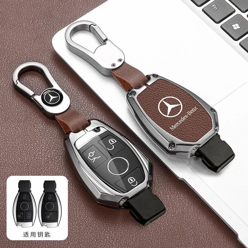 SUG2   Car Key Case Cover Shell For Mercedes Benz C E S Class GLC W206 W223 W214 E300 C260 C300 S450 S500 S400 Fob Accessories