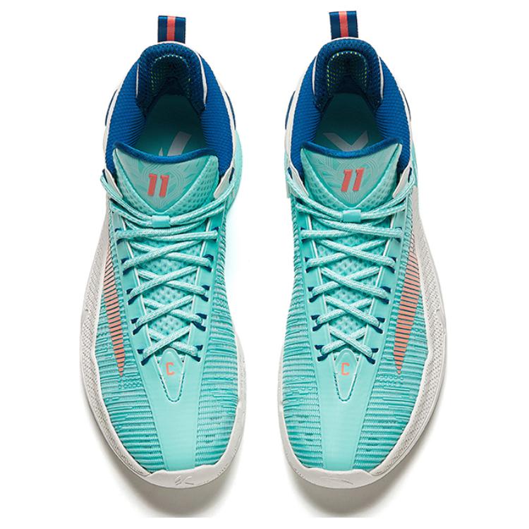 New Anta KT9 Cushioning, Wear Resistant Low top Basketball Shoes Men's Blue White 112421101-1