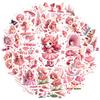 35-100pcs Pink Fairy Stickers Kawaii Decals Diy Phone Luggage Guitar Car Cartoon Graffiti Sticker Stationery Stickers