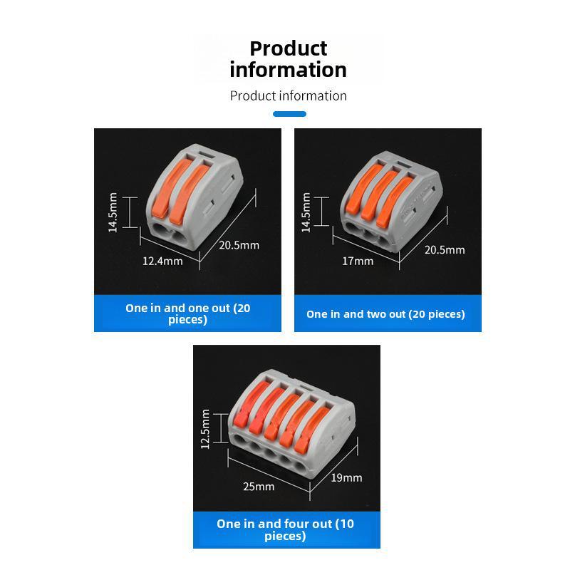 PCT212 Terminal Block Connector Series - Quick Connectors for Special Size Boxes