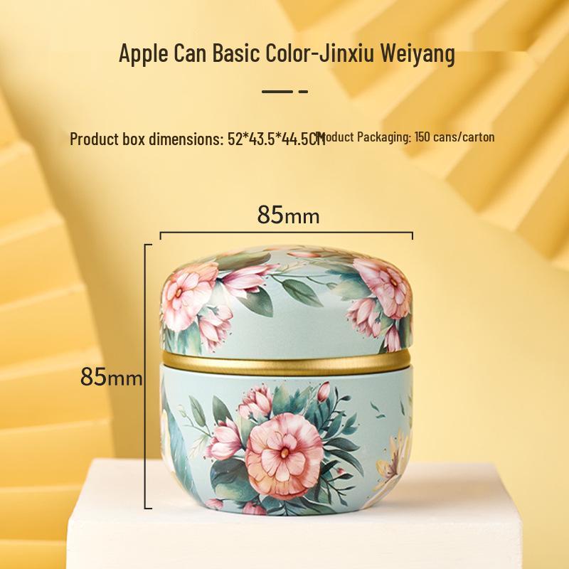Small Round Tinplate Tea Can & Wedding Candy Box