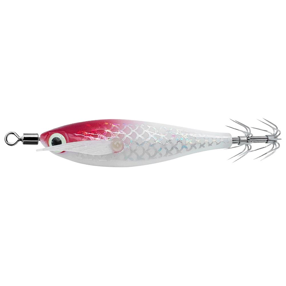 Luminous Squid Hook Squid Fishing Lure with 3D Eyes Glow In The Dark Squid Bait Fake Octopus Bait for Saltwater Freshwater