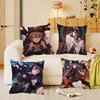 Game Genshin Impact Hu Tao Pillow Case Square Pillow Bedroom Sofa Leisure Comfort Cushion Car Home Decoration