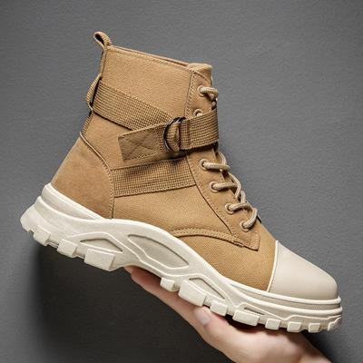 New Boots Men 'S Autumn Retro Casual High -Top Men 'S Boots Korean Version Trend All -Match Tooling Boots Men 'S Shoes