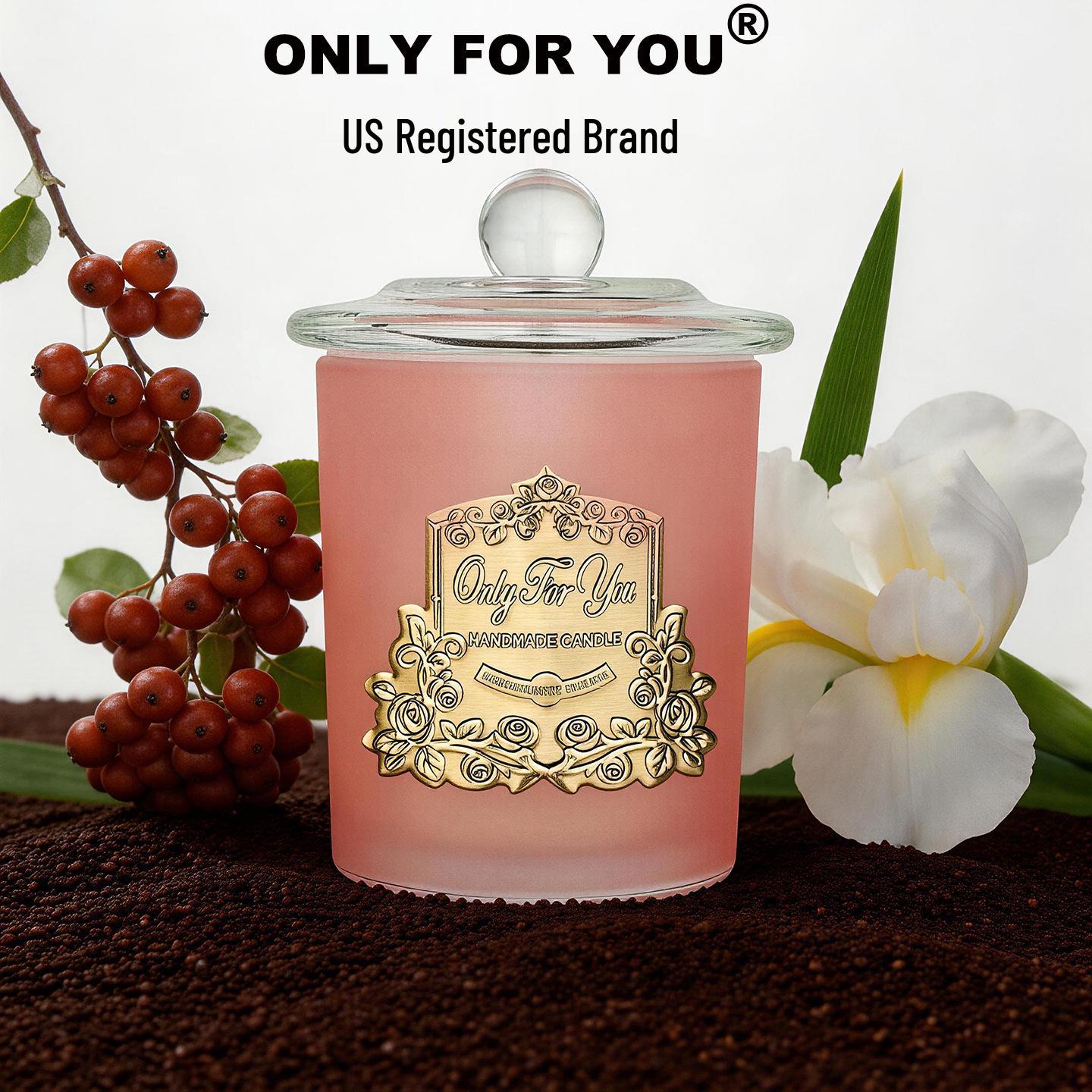 Metal Lid Aromatherapy Candle: Soy Wax & Essential Oil Gift for Bedroom