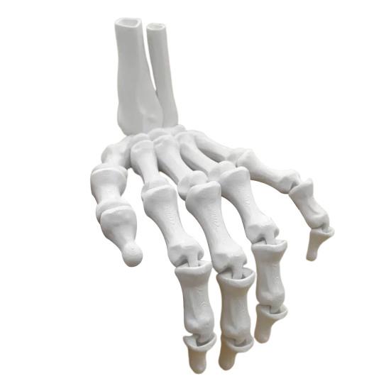 3D Printed Halloween Skeleton Hand Realistic Looking Widely Used Fake Human Hand Party Terror Scary Props Decoration
