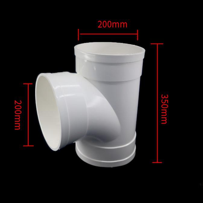 PVC Redukční T-kus s inspekčním otvorem a hrdlem/trnem