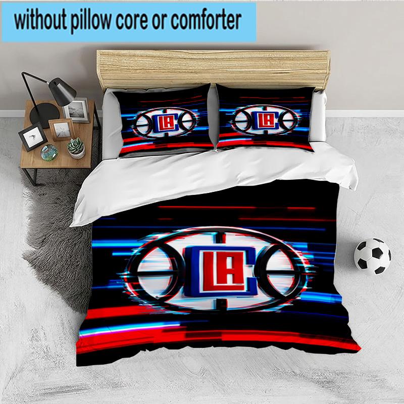 Clippers Ice Bedding Set 3pcs, High Quality Bedding Set Including 1pc Duvet Cover And 2pcs Pillowcases for Bedroom, Dormitory Gift