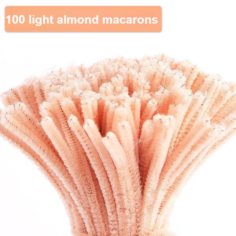 100 Stück 30cm Chenille-Stiele Pfeifenreiniger Kinder Plüsch Lernspielzeug Bunte Pfeifenreiniger Spielzeug Handgemachtes DIY Bastelbedarf