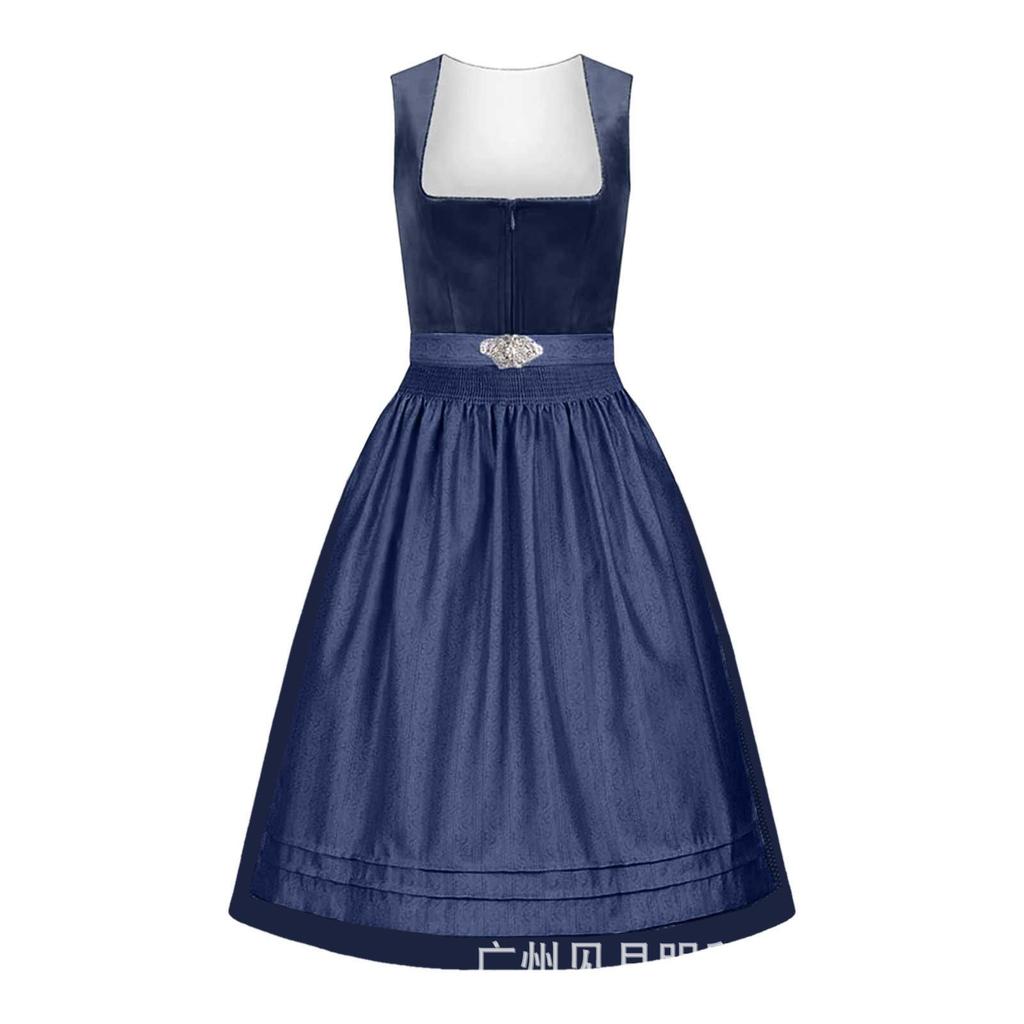 Carnival Ladies Traditional German Oktoberfest Costume Munich Bavarian Show Costume Dirndl Dress